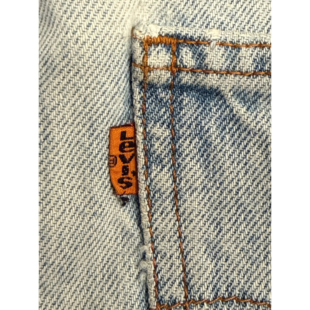Vtg 1998 Levi's 505 Orange Tab Jeans | distressed/patina Straight Leg W33 x L30‎ - Picture 12 of 16